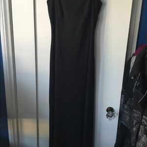 COPY - A long black dress.